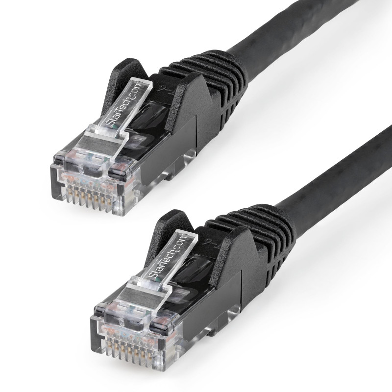 StarTech.com N6LPATCH10MBK Cable de 10m CAT6 Ethernet - LSZH - Cable de Red RJ45 UTP de 10Gb - 650MHz - PoE de 100W -