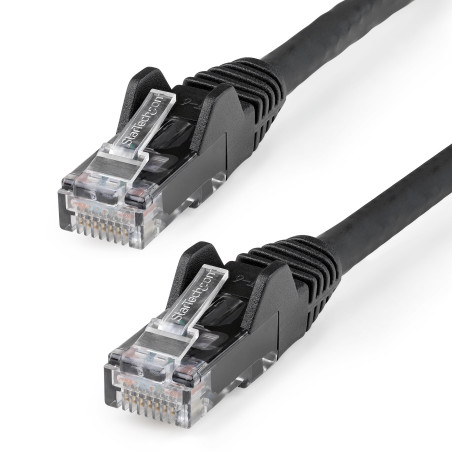 StarTech.com N6LPATCH10MBK Cable de 10m CAT6 Ethernet - LSZH - Cable de Red RJ45 UTP de 10Gb - 650MHz - PoE de 100W -