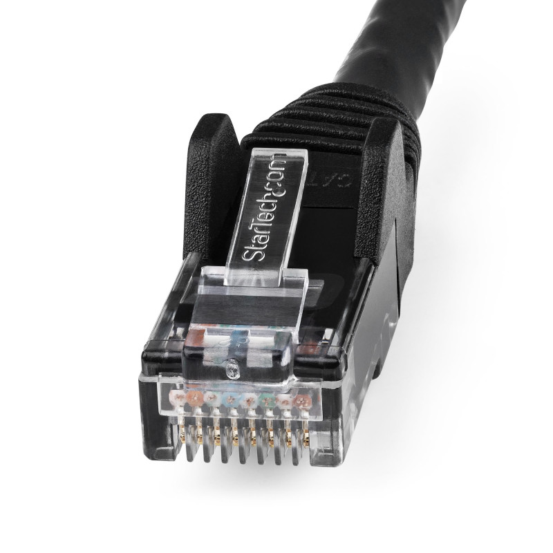 StarTech.com N6LPATCH10MBK Cable de 10m CAT6 Ethernet - LSZH - Cable de Red RJ45 UTP de 10Gb - 650MHz - PoE de 100W -