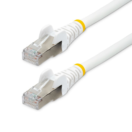 StarTech.com NLWH-2M-CAT6A-PATCH Cable de 2m de Red Ethernet CAT6a - Blanco - Low Smoke Zero Halogen (LSZH) - 10GbE - 500MHz -