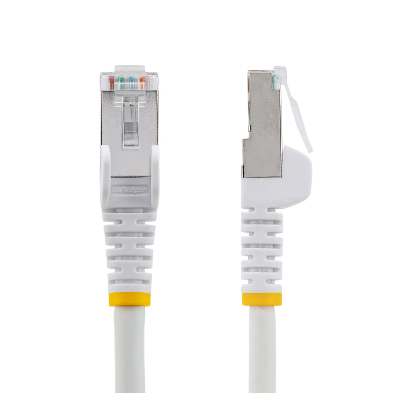 StarTech.com NLWH-2M-CAT6A-PATCH Cable de 2m de Red Ethernet CAT6a - Blanco - Low Smoke Zero Halogen (LSZH) - 10GbE - 500MHz -