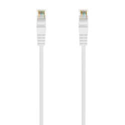 AISENS A145-0593 Cable de Red Latiguillo RJ45 LSZH Cat.6A 500 Mhz UTP AWG24, Blanco, 0.5M, 0,5 m, Cat6a, U/UTP (UTP), RJ-45, 2
