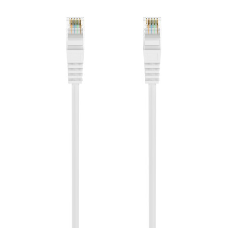 AISENS A145-0593 Cable de Red Latiguillo RJ45 LSZH Cat.6A 500 Mhz UTP AWG24, Blanco, 0.5M, 0,5 m, Cat6a, U/UTP (UTP), RJ-45,