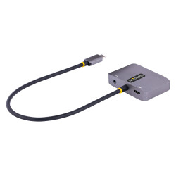 StarTech.com 122-USBC-HDMI-4K-VGA Adaptador de Vídeo USB C, Adaptador Multipuertos USB Tipo C a HDMI VGA con Salida de Audio 2