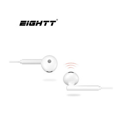 Eightt EAUR-HU EAUR-HU, Alámbrico, Llamadas/Música, 18 - 20000 Hz, Auriculares, Blanco 2