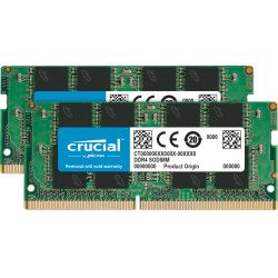 Crucial CT2K16G4SFRA32A CT2K16G4SFRA32A, 32 GB, 2 x 16 GB, DDR4, 3200 MHz, 260-pin SO-DIMM