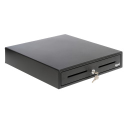 iggual IGG317433 Cajón Portamonedas IRON-70 44,5cm 5+8 negro, Cajón de efectivo automático y manual, Negro, CC, 12 V, 425