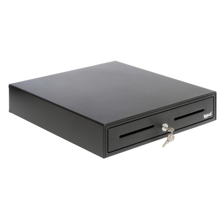 iggual IGG317433 Cajón Portamonedas IRON-70 44,5cm 5+8 negro, Cajón de efectivo automático y manual, Negro, CC, 12 V, 425