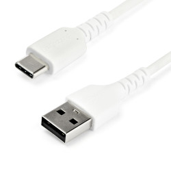 StarTech.com RUSB2AC1MW Cable de Carga USB-A a USB-C de 1m - Cable de Carga Rápida y Sincronización USB 2.0 de Servicio