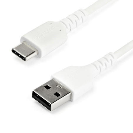StarTech.com RUSB2AC1MW Cable de Carga USB-A a USB-C de 1m - Cable de Carga Rápida y Sincronización USB 2.0 de Servicio