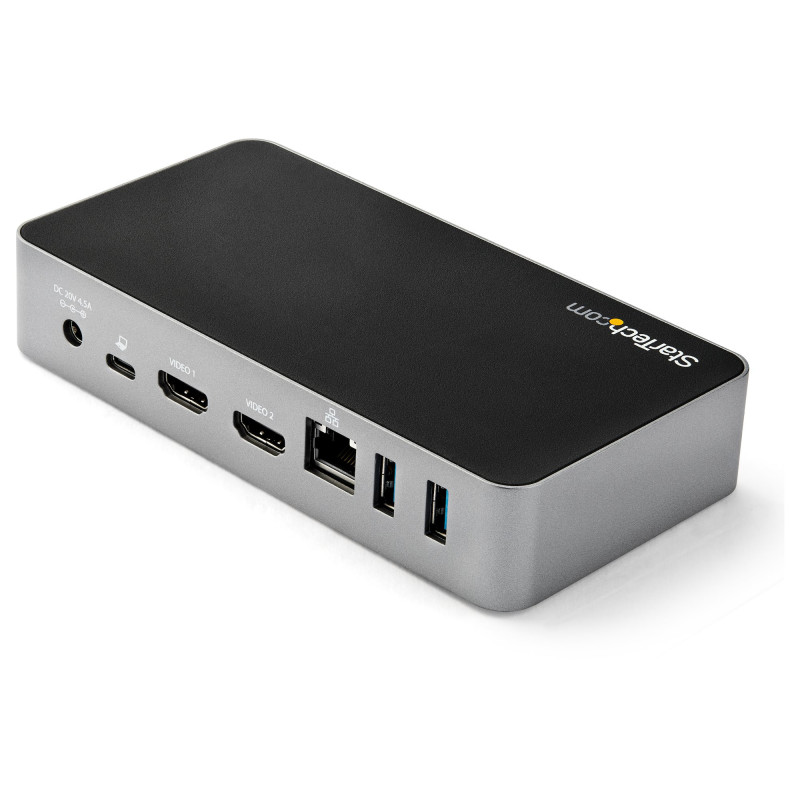 StarTech.com DK30CHHPDEU Docking Station USB-C - Replicador de Puertos USB Tipo C de 2 Puertos HDMI para Dos Monitores -
