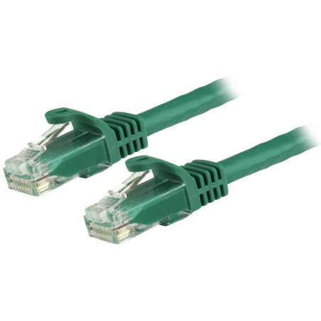 StarTech.com N6PATC3MGN Cable de 3m Verde de Red Gigabit Cat6 Ethernet RJ45 sin Enganche - Snagless, 3 m, Cat6, U/UTP (UTP),