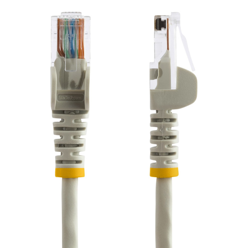StarTech.com 45PAT7MGR Cable de Red de 7m Gris Cat5e Ethernet RJ45 sin Enganches, 7 m, Cat5e, U/UTP (UTP), RJ-45, RJ-45, Gris