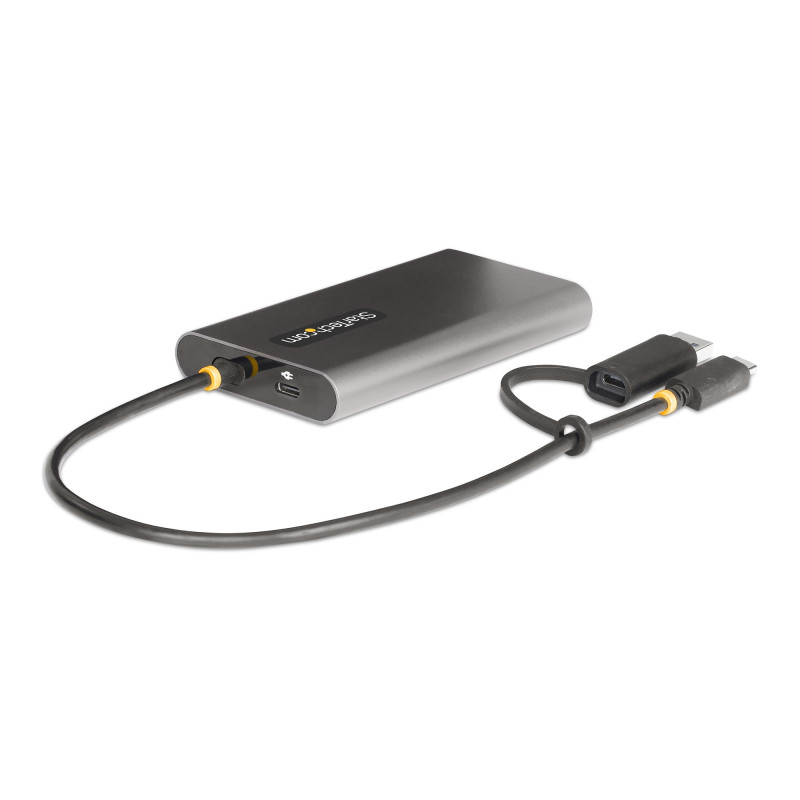StarTech.com 109B-USBC-HDMI Adaptador USB-C a HDMI Doble - USB Tipo C a 2 Monitores HDMI - 4K 60Hz - Entrega de Alimentación