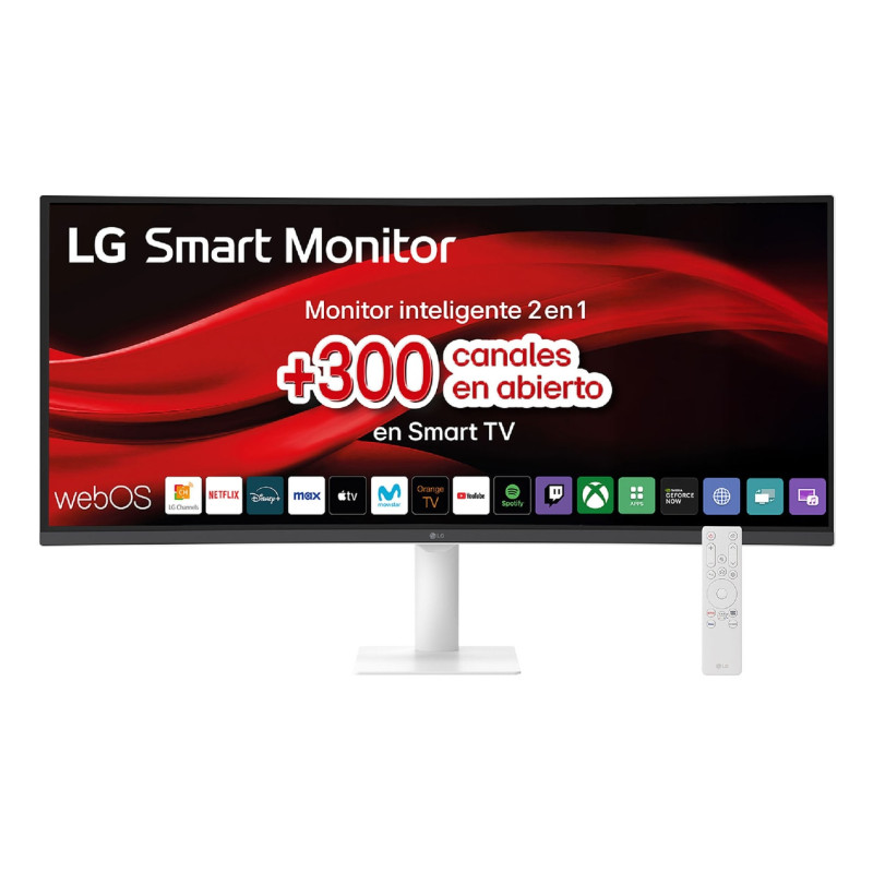 LG 34U601SA-W 34U601SA-W, 86,4 cm (34"), 3440 x 1440 Pixeles, Dual WQHD, LCD, 5 ms, Blanco