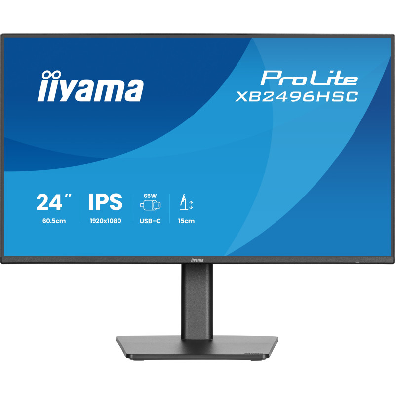 iiyama XB2496HSC-B1 ProLite XB2496HSC-B1, 60,5 cm (23.8"), 1920 x 1080 Pixeles, Full HD, LED, 3 ms, Negro