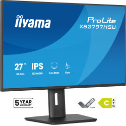 iiyama XB2797HSU-B1 ProLite XB2797HSU-B1, 68,6 cm (27"), 1920 x 1080 Pixeles, Full HD, LED, 4 ms, Negro