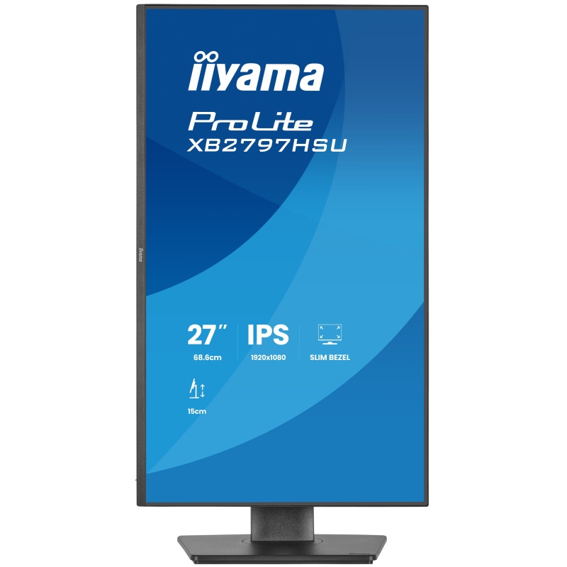 iiyama XB2797HSU-B1 ProLite XB2797HSU-B1, 68,6 cm (27"), 1920 x 1080 Pixeles, Full HD, LED, 4 ms, Negro