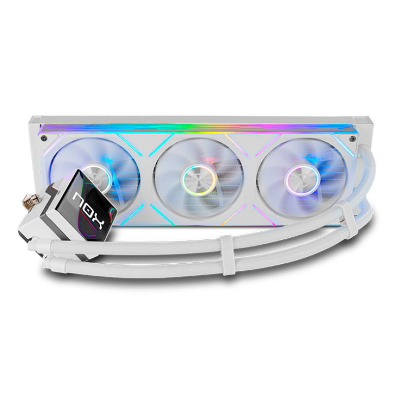 NOX NXHUMMERM360LCDWH Hummer M-360 LCD|Kit RL Magnético ARGB Blanco, Sistema de refrigeración líquida todo en uno, 12 cm,