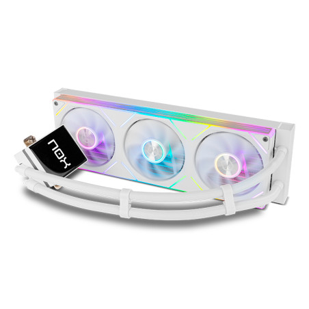 NOX NXHUMMERM360LCDWH Hummer M-360 LCD|Kit RL Magnético ARGB Blanco, Sistema de refrigeración líquida todo en uno, 12 cm,