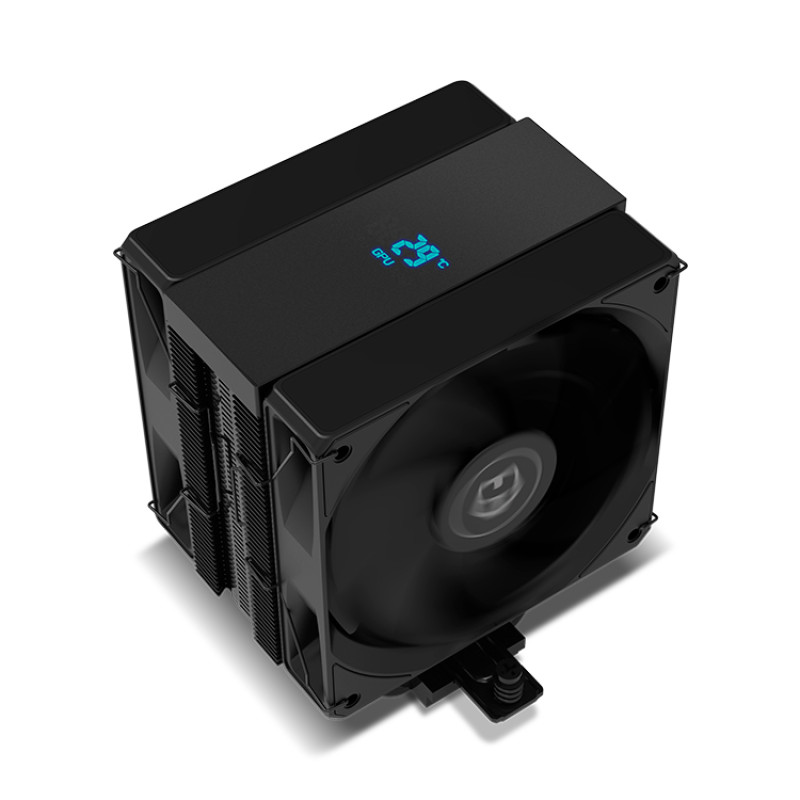NOX NXHUMMERH200LCD Hummer H-200 LCD | Cooler CPU LCD Dual Fan, Refrigerador de aire, 12 cm, 800 RPM, 1800 RPM, Negro