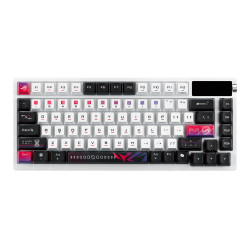 ASUS 90MP044F-BKUA30 ROG Azoth X, 75%, Inalámbrico y alámbrico, USB + RF Wireless + Bluetooth, Interruptor mecánico, LED 2