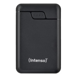Intenso 7320530 B10000 – Power bank de 10.000 mAh, batería externa portátil, USB-C y 2× USB-A, indicador LED, probada en