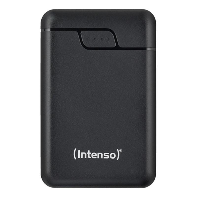 Intenso 7320530 B10000 – Power bank de 10.000 mAh, batería externa portátil, USB-C y 2× USB-A, indicador LED, probada en