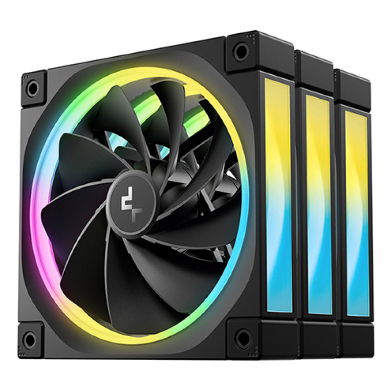 DeepCool R-FL12R-BKAPN3-G FL12R-3 IN 1, Ventilador, 12 cm, 500 RPM, 2150 RPM, 93,45 m³/h, Negro