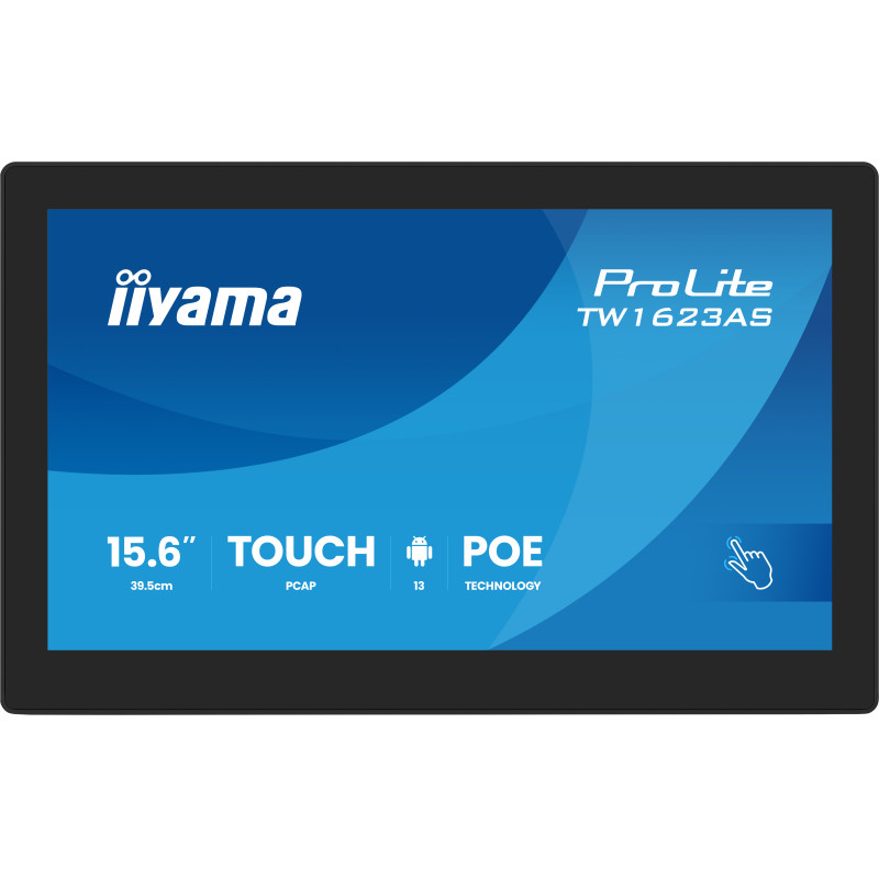 iiyama TW1623AS-B3P TW1623AS-B3P, 39,6 cm (15.6"), 1920 x 1080 Pixeles, Full HD, LED, 30 ms, Negro