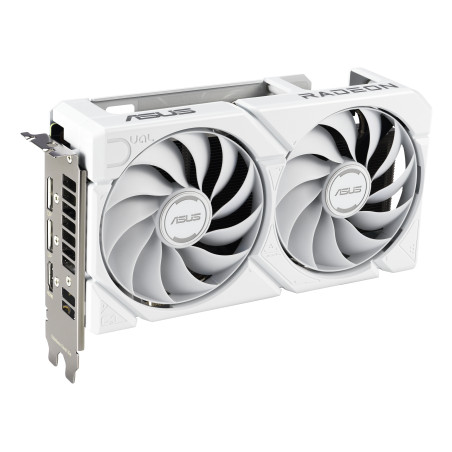 ASUS 90YV0LG3-M0NA00 Dual -RX9060XT-16G-WHITE, Radeon RX 9060 XT, 16 GB, GDDR6, PCI Express 5.0, 2 Ventilador(es)