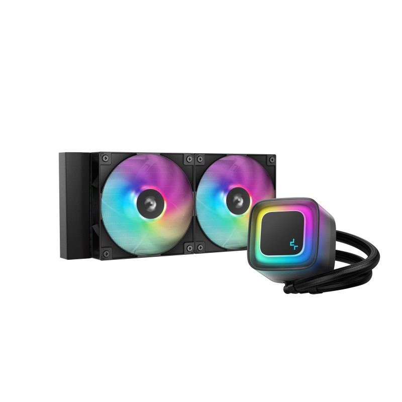 DeepCool R-LE240-BKAMMC-G-2 LE240 V2, Sistema de refrigeración líquida todo en uno, 12 cm, Negro