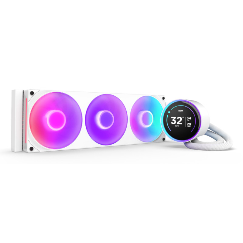 NZXT RL-KR36E-W2 Kraken Elite 360 RGB, Sistema de refrigeración líquida todo en uno, 12 cm, Blanco