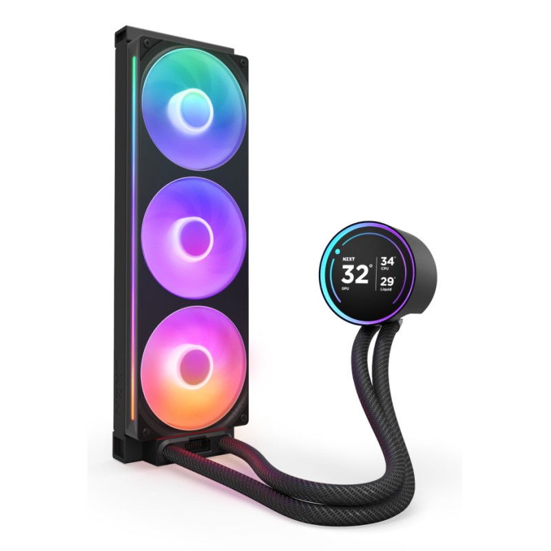 NZXT RL-KR36E-B2 Kraken Elite 360 RGB, Sistema de refrigeración líquida todo en uno, 12 cm, Negro