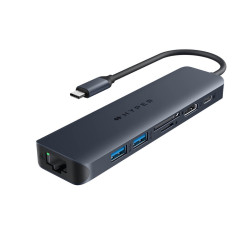 Targus HD4003GL HD4003GL, USB Tipo C, 100 W, 10,100,1000 Mbit/s, IEEE 802.3, IEEE 802.3ab, IEEE 802.3u, Azul, MicroSD