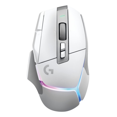 Logitech G 910-006171 G502 X PLUS, mano derecha, Óptico, RF inalámbrico, 25600 DPI, Blanco