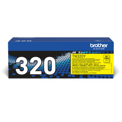 Brother TN-320Y TN-320Y, 1500 páginas, Amarillo, 1 pieza(s)