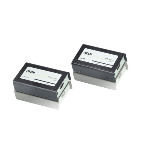 ATEN VE800A-AT-G Extensor HDMI sobre Cat 5 (1080p a 40 m), 1920 x 1080 Pixeles, Receptor AV, 3 m, Alámbrico, Negro, HDCP
