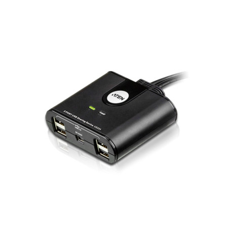 ATEN US224-AT Switch de periféricos USB 2.0 de 2 x 2 puertos, Negro