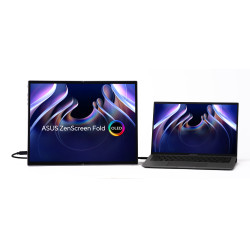 ASUS 90LM09EV-B01170 ZenScreen Fold OLED MQ17QH, 43,9 cm (17.3"), 2560 x 1920 Pixeles, Quad HD, OLED, 0,2 ms, Plata