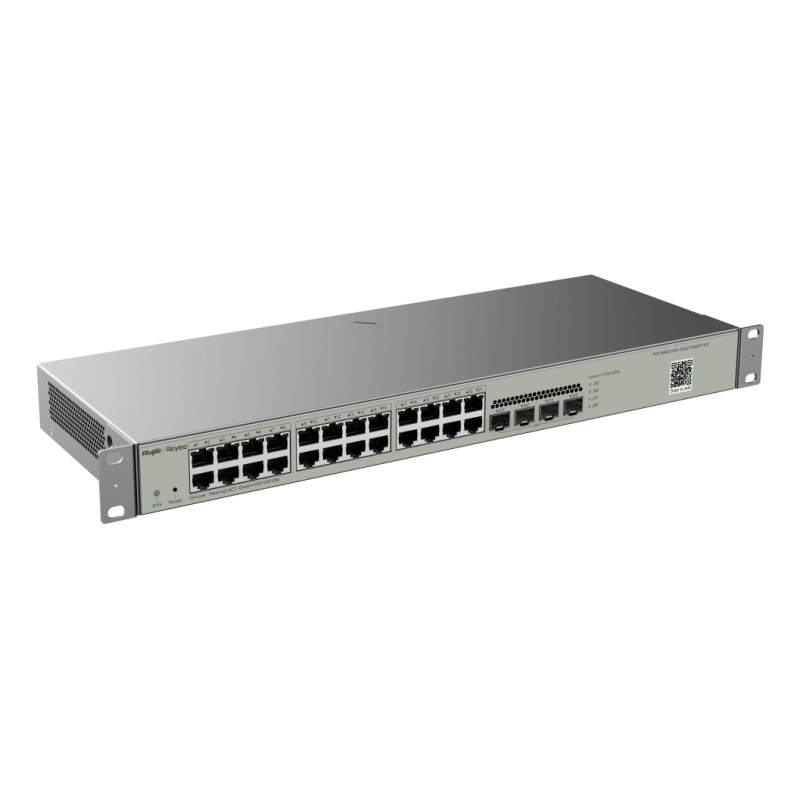 Ruijie Networks RG-NBS3100-24GT4SFP-V2 RG-NBS3100-24GT4SFP-V2, Gestionado, L2, Gigabit Ethernet (10/100/1000), Montaje en rack