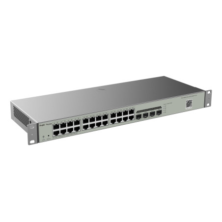 Ruijie Networks RG-NBS3100-24GT4SFP-V2 RG-NBS3100-24GT4SFP-V2, Gestionado, L2, Gigabit Ethernet (10/100/1000), Montaje en rack