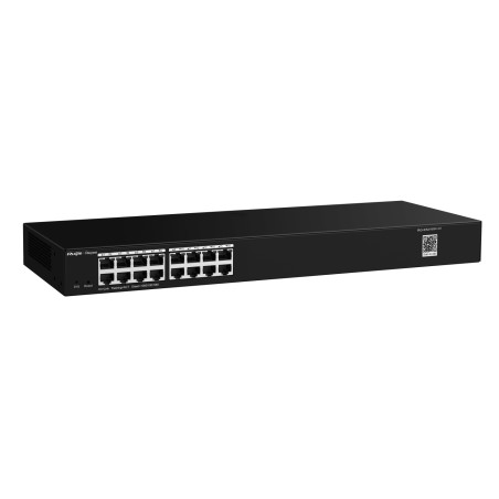 Ruijie Networks RG-ES216GC-V2 RG-ES200, Gestionado, L2, Gigabit Ethernet (10/100/1000), Montaje en rack, Montaje en