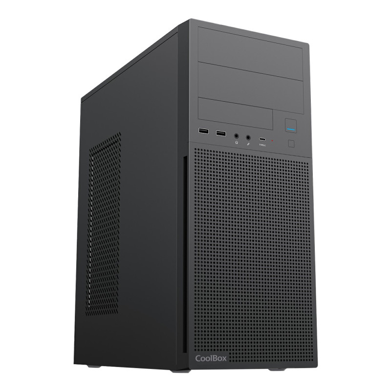 CoolBox COO-PCA780-2 CAJA ATX A780 USB-C 3.2 GEN1 FTE.500W FORCE BR-500 80+BRONCE, Midi Tower, PC, Negro, ATX, Mini-ITX, micro