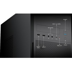 CoolBox COO-PCA780-2 CAJA ATX A780 USB-C 3.2 GEN1 FTE.500W FORCE BR-500 80+BRONCE, Midi Tower, PC, Negro, ATX, Mini-ITX, micro 2