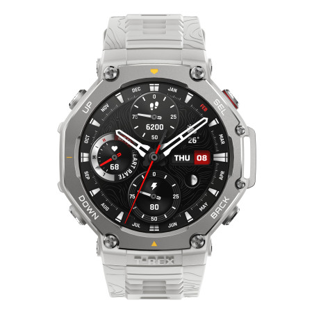 Amazfit W2322GL6N T-Rex 3, 3,81 cm (1.5"), AMOLED, Pantalla táctil, 32 GB, GPS (satélite), 68,3 g