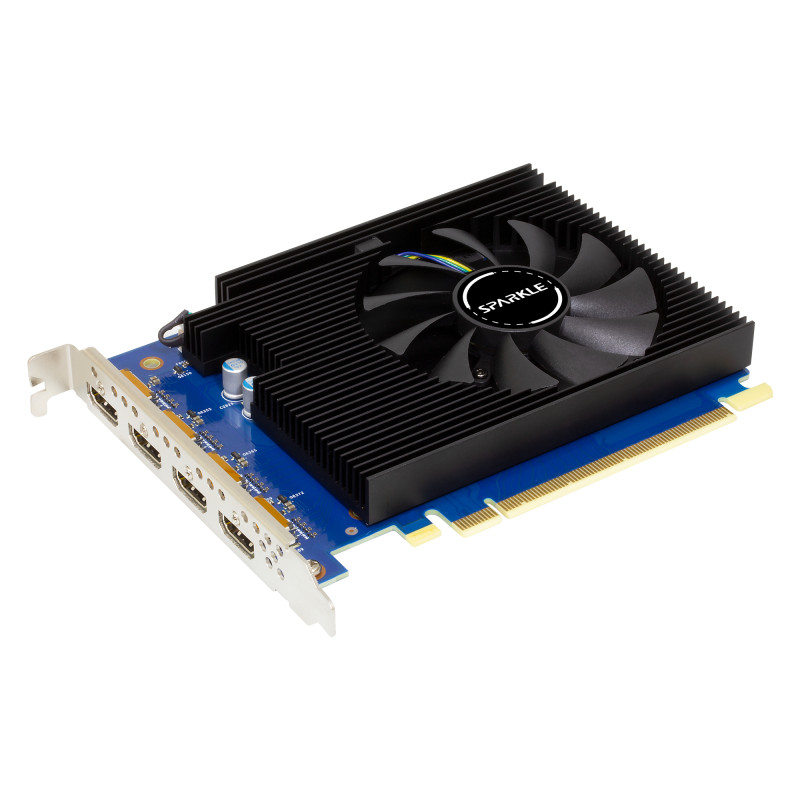 Sparkle Technology SA310F-4G Intel Arc A310 OMNI View, Arc A310, 4 GB, GDDR6, 64 bit, 7680 x 4320 Pixeles, PCI Express x8 4.0