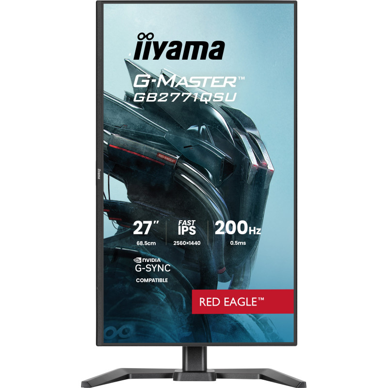 iiyama GB2771QSU-B1 G-MASTER GB2771QSU-B1, 68,6 cm (27"), 2560 x 1440 Pixeles, Wide Quad HD, Negro