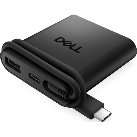 DELL DA225-BK-EMEA​ DA225, Alámbrico, USB 3.2 Gen 1 (3.1 Gen 1) Type-C, 2.0b, Negro, 1,25 Gbit/s, 4K Ultra HD