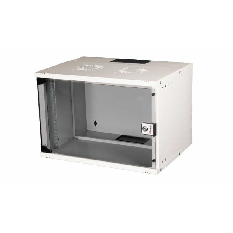 Equip EWM-07-5440-G EWM-07-5440-G, Bastidor de pared, 7U, Bloqueo del teclado, 9,06 kg, Gris claro